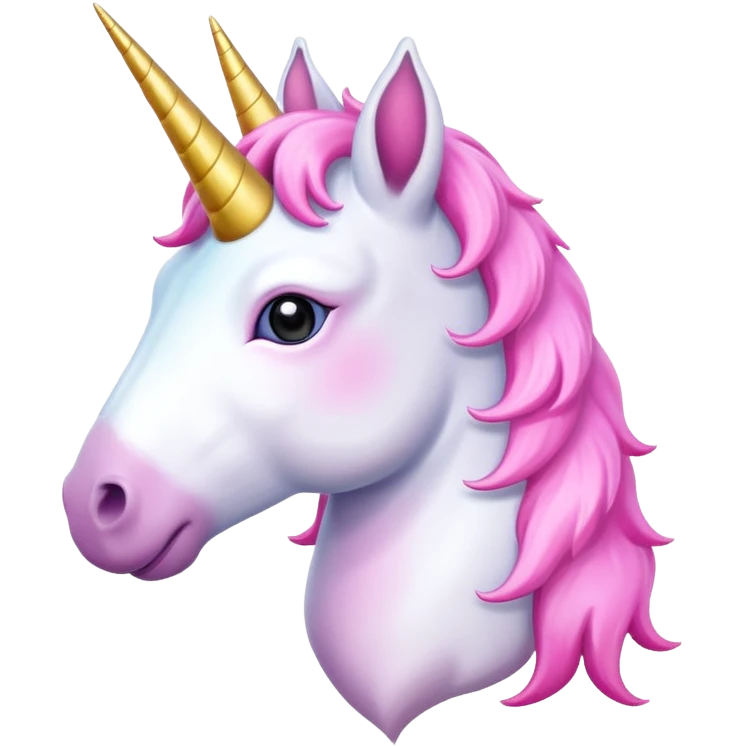 Unicorn half body emoji