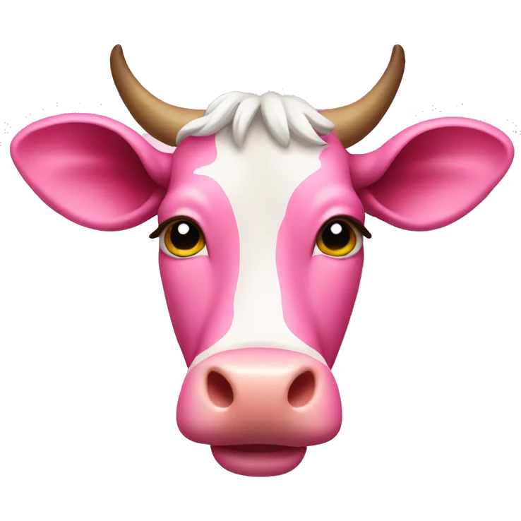 pink cow emoji