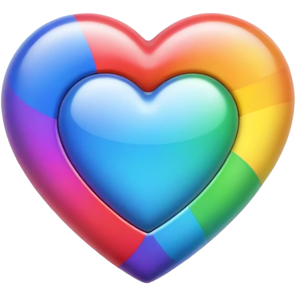 Rainbow heart emoji