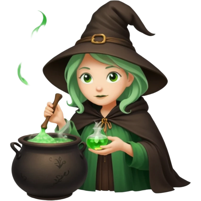 green witch cooking potion emoji