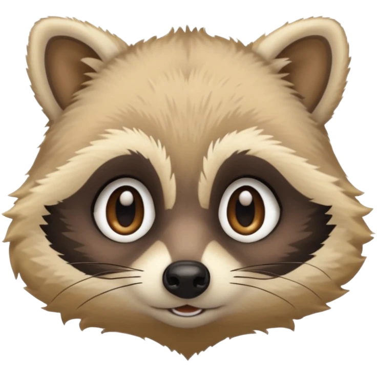 Blonde raccoon emoji