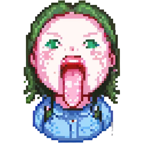 person sticking out tongue emoji
