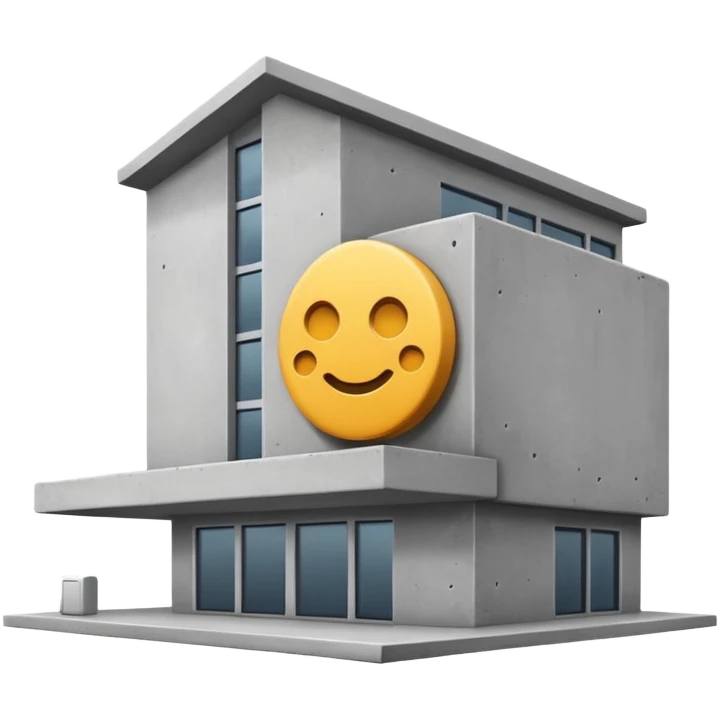 pick-up point, gray buildingpick-up emoji