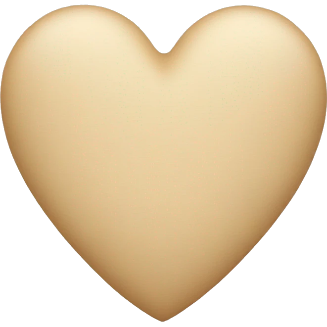 Beige heart  emoji