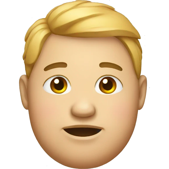 Fat face emoji