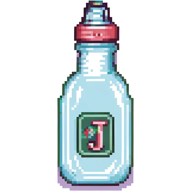 baby bottle with letter J monogram emoji