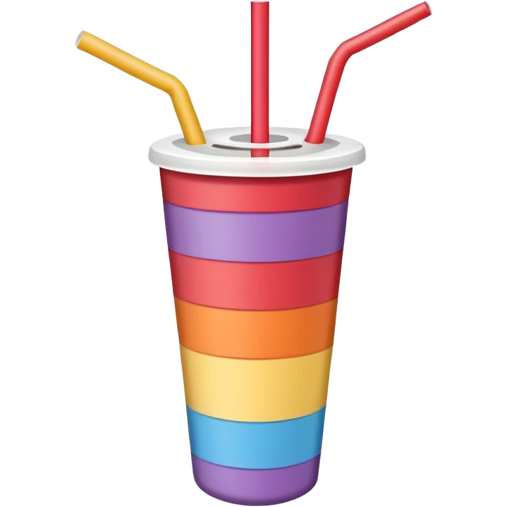 generate only one straw with out glass emoji