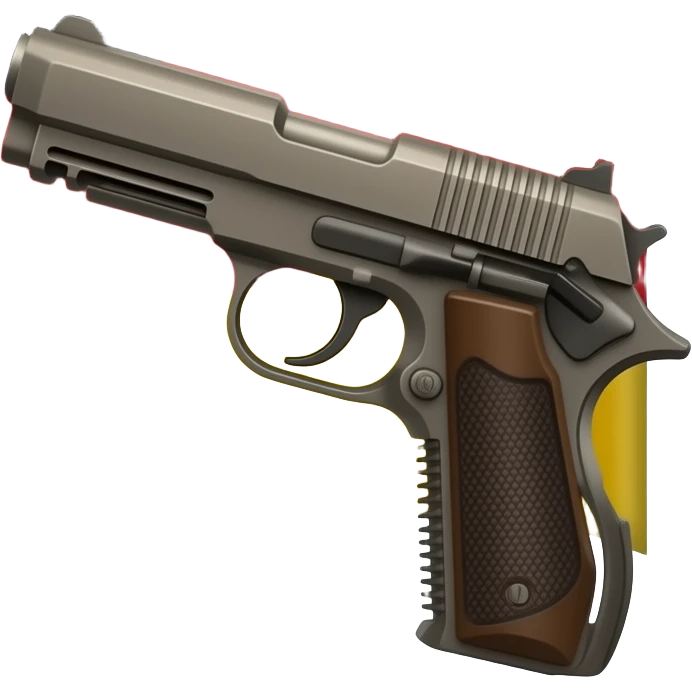 Germany flag with a realistic gun on the right side emoji