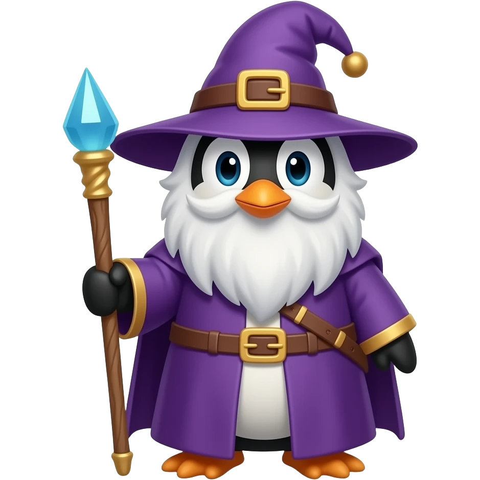 Penguin Wizard emoji