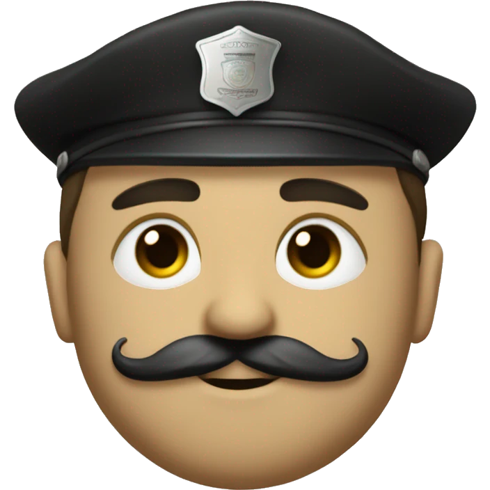 Face of cazanova with mustache and cop of tea emoji