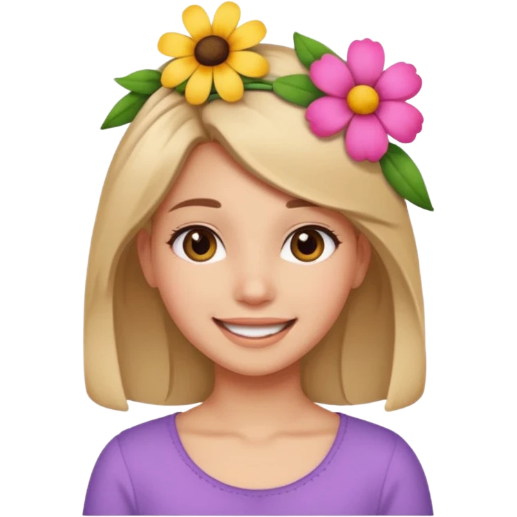 fun cute loud popular pretty girl emoji