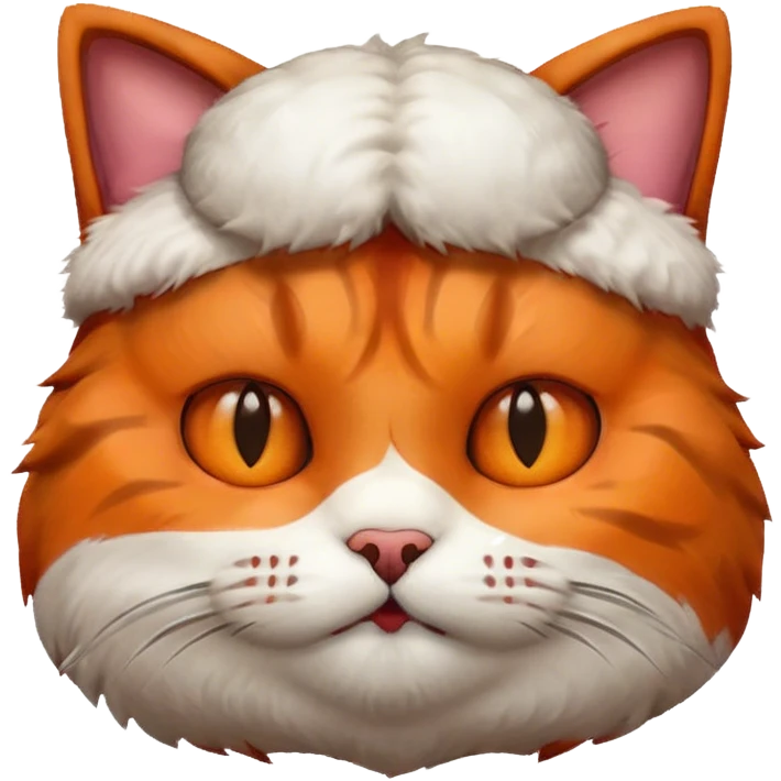 Baseball in a cats face emoji