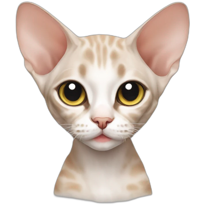 cat cute Devon Rex emoji