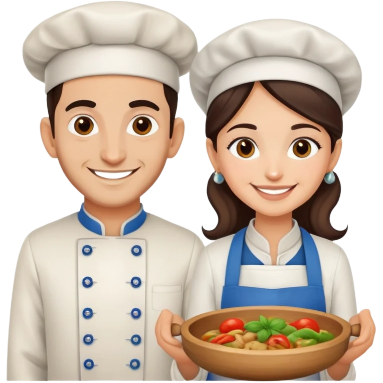 Jewish cook and Kirgistan cook together  emoji