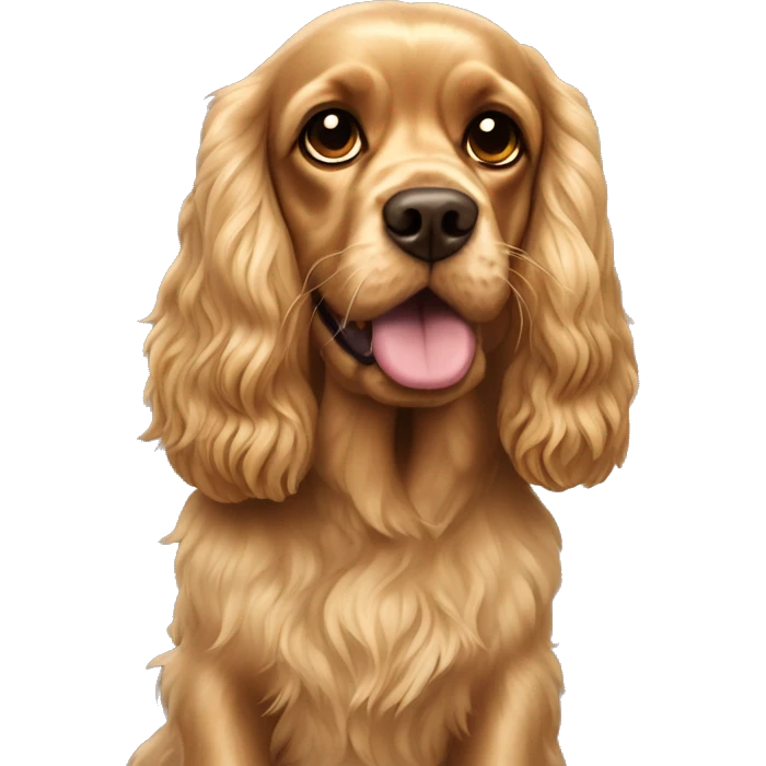 Cocker spaniel gold and yorkshire terror emoji
