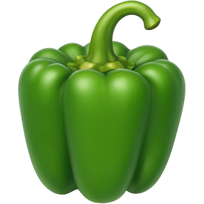 green Bell Pepper
 emoji