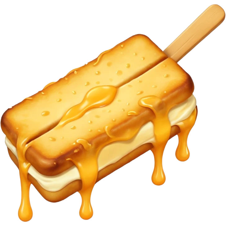 Create an emoji-style illustration of a tequeño, a traditional Venezuelan snack. It should look like a fried cheese stick  emoji