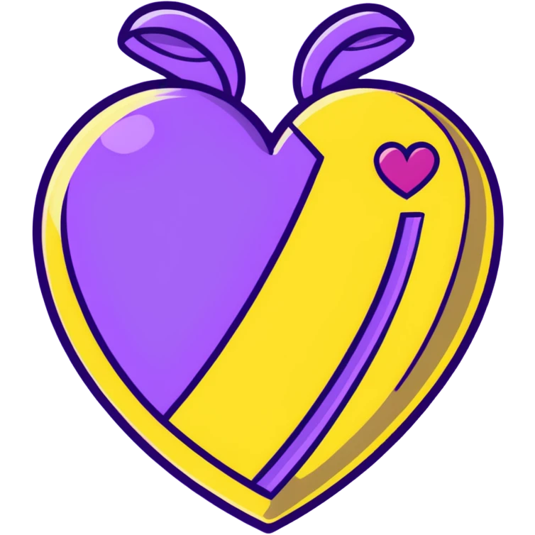 purple heart emoji