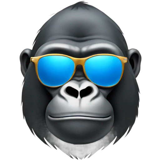 gorilla with sunglasses emoji