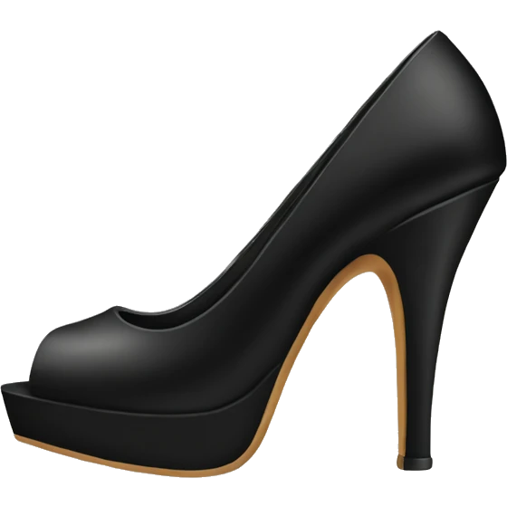 Black high heels  emoji