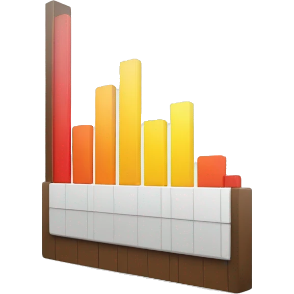 A bar chart coming from the future emoji