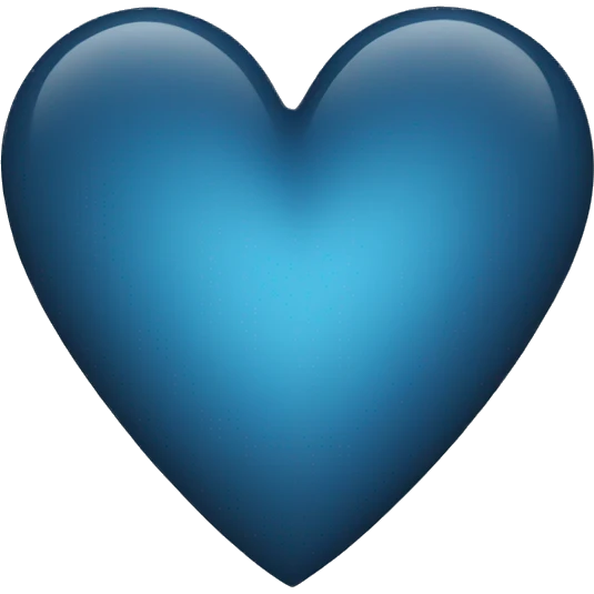 Dark grey ish blue heart emoji