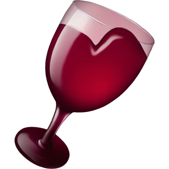 Wine red heart emoji