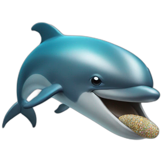 Poop dolphin emoji