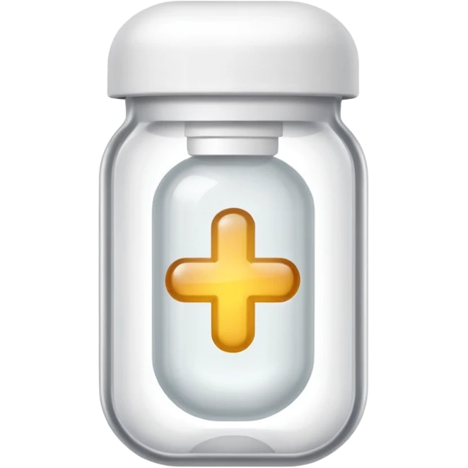 medicine capsule in case in nutral colors emoji