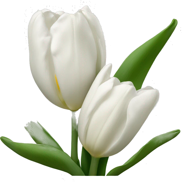 Tulipe blanc emoji