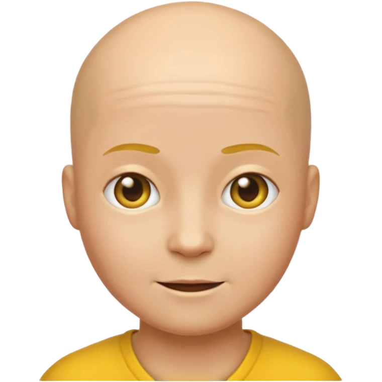 an emoji with no face bald emoji