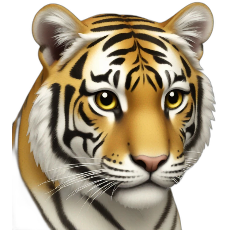 Tigre blanc emoji