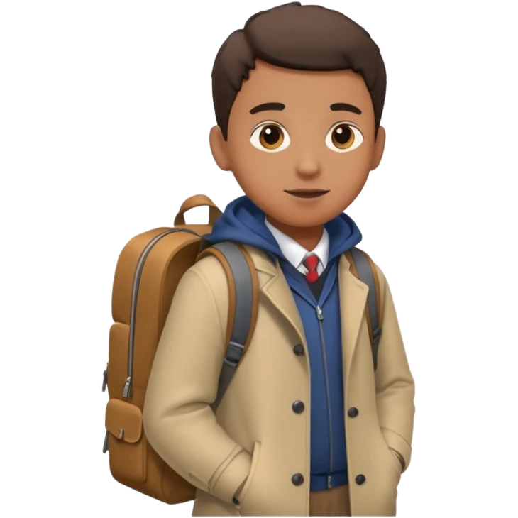 travelling student in UK emoji