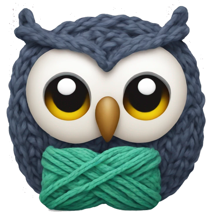 knitting owl emoji