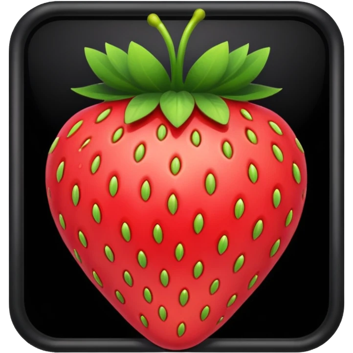 Black Jewelry strawberry emoji
