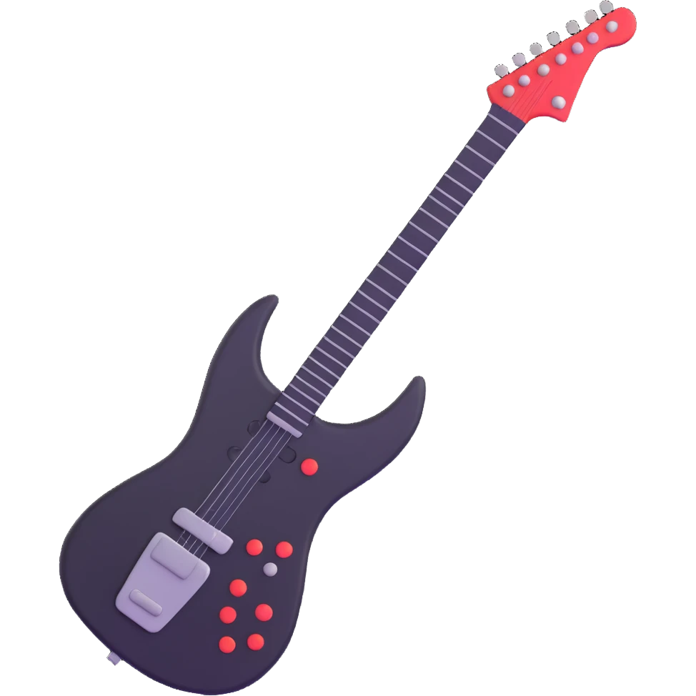futuristic synthesizer guitar emoji