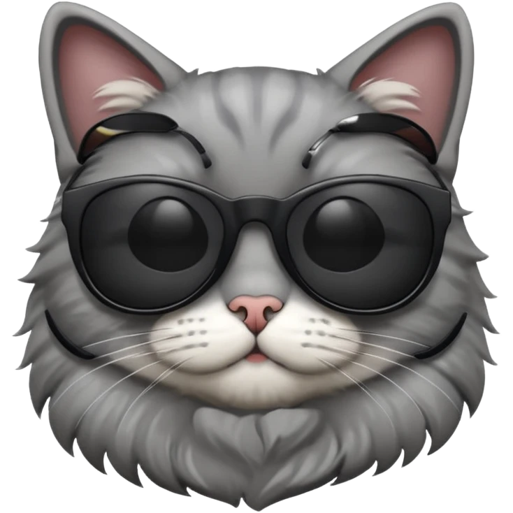 Cat wearing sunglasses emoji