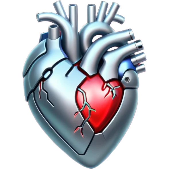 Cyberpunk heart emoji