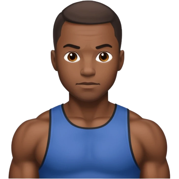 Naked black man emoji