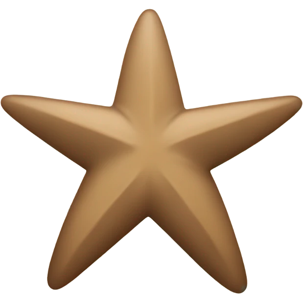 beige star with brown bow emoji