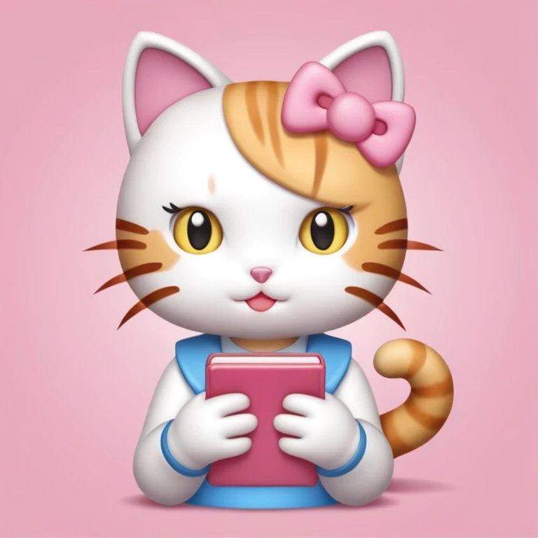 shortstack cat girl from hello kitty teasing her pussy emoji