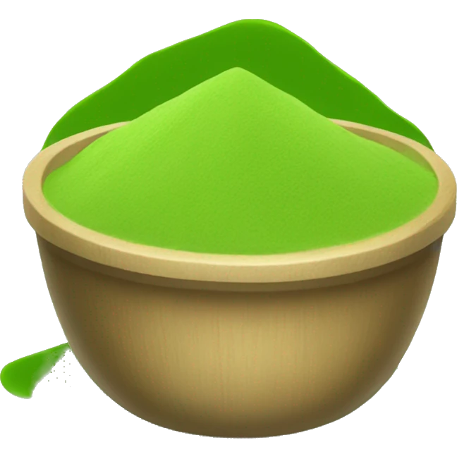 Matcha powder emoji
