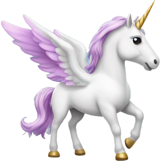 Unicorn with wings emoji