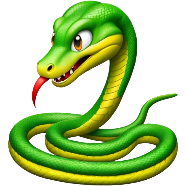  i want a animated emoji with the text "'Lil Viper Mad"  emoji