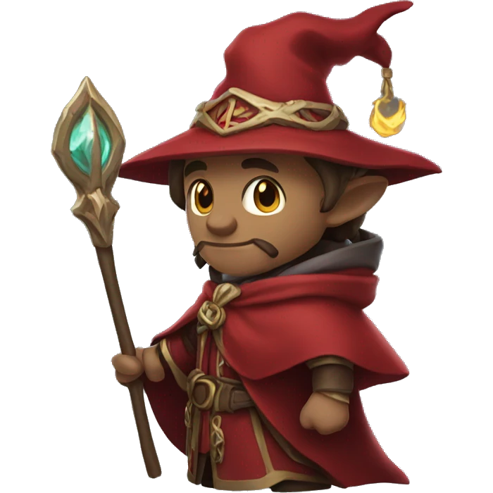 mid skin tone mage with red coat emoji