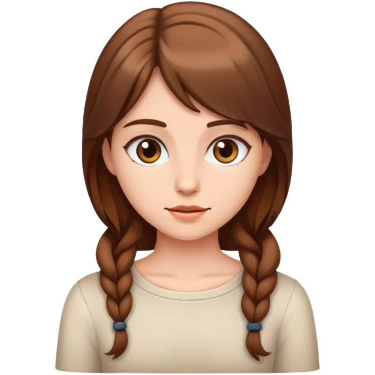 brown haired girl emoji