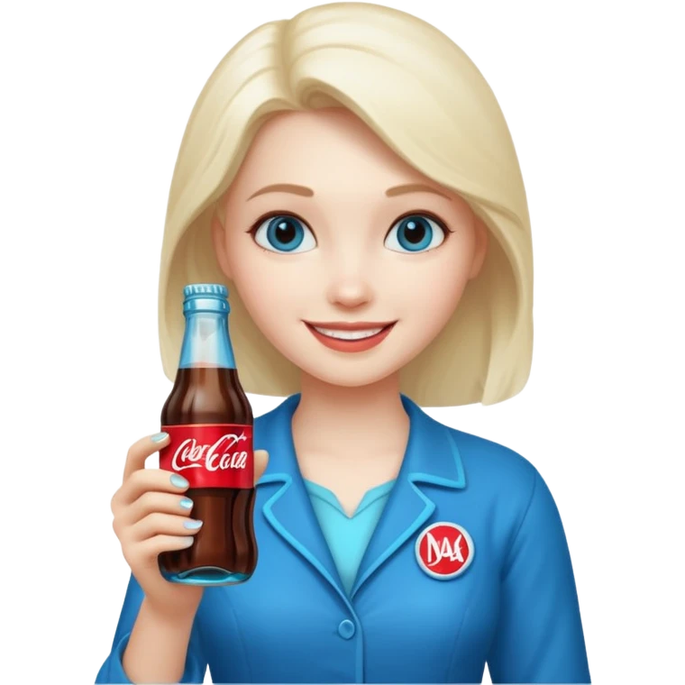 Nuka Cola Girl blue bottle emoji