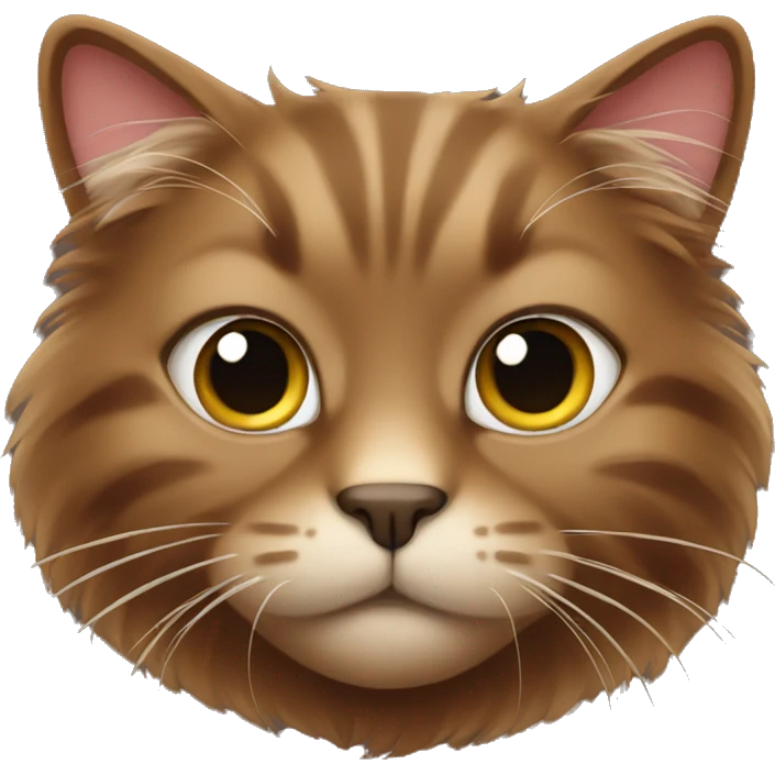 brown fluffy cat emoji