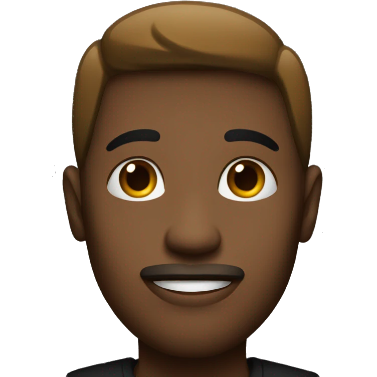 Black background speaking emoji