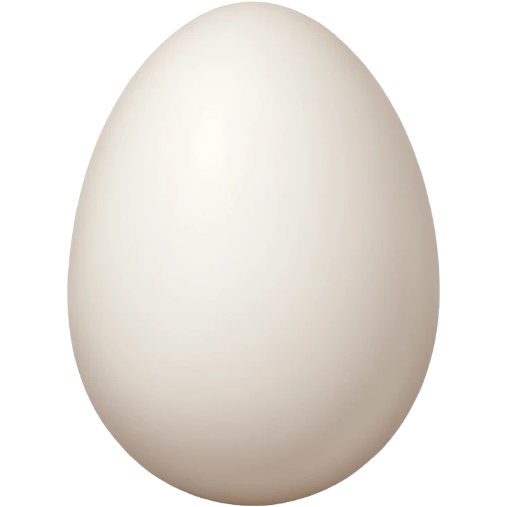 one white egg emoji